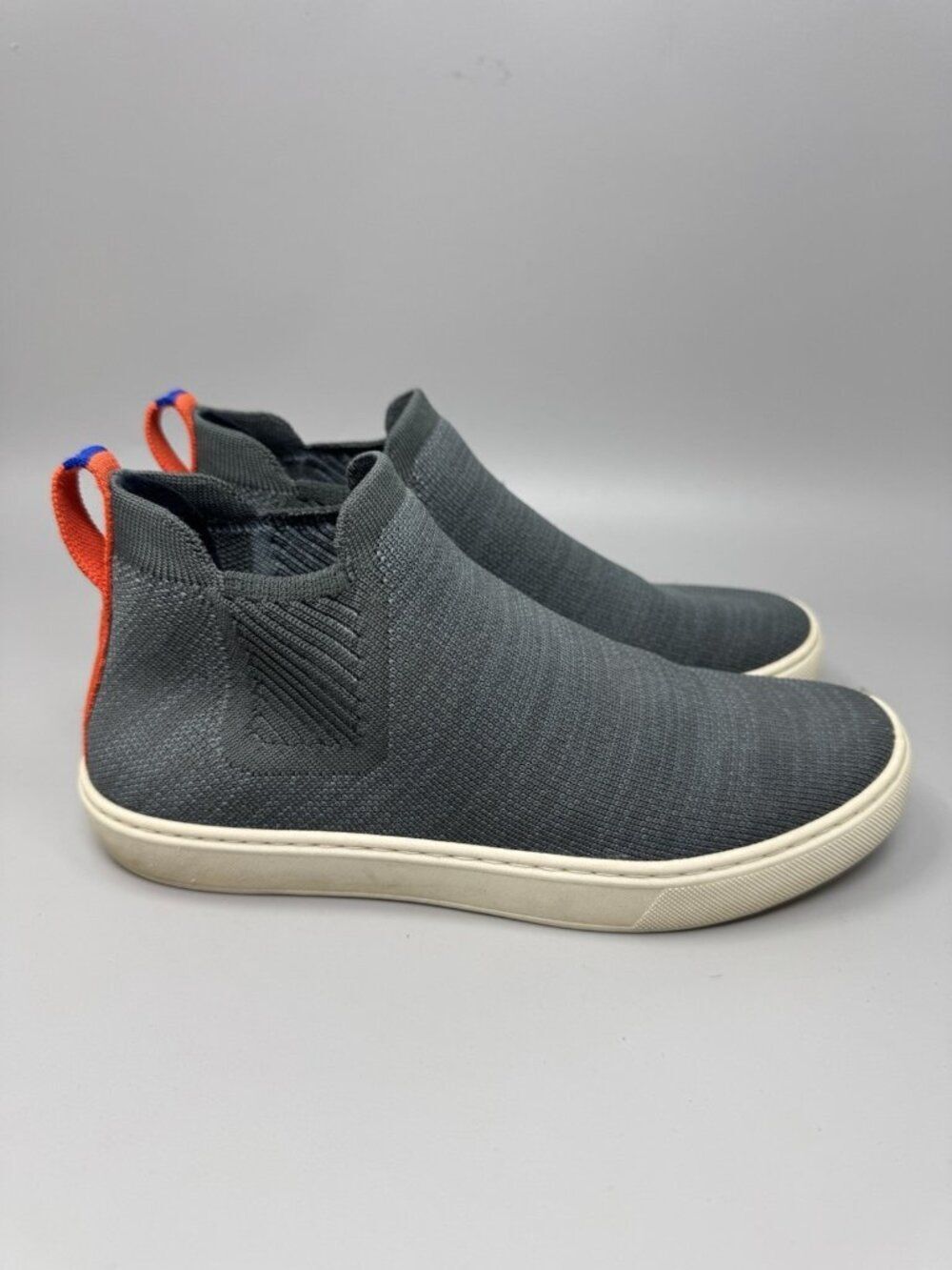 Rothy's womens 7 Fog Melange The Chelsea Pull On Boot Ankle Hi Top Shoe Gray